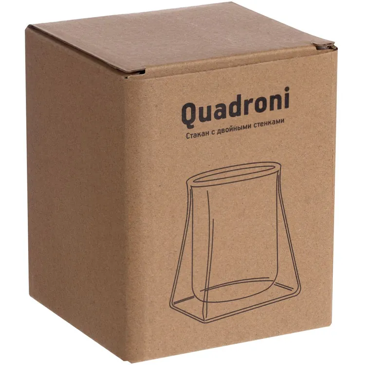 Стакан с двойными стенками Quadroni арт.14675.00