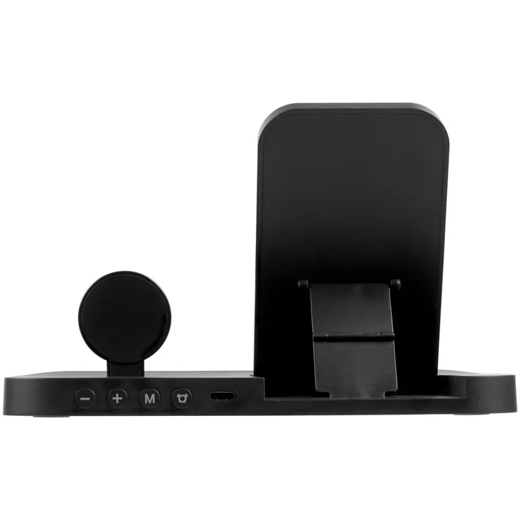 Зарядная станция с часами Clock Nest, черная арт.15609.30