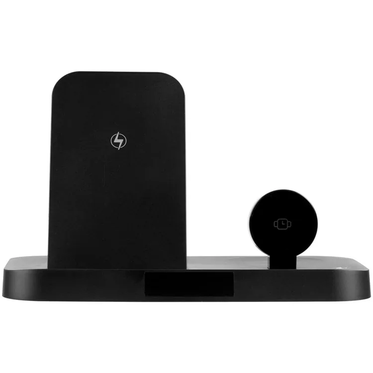 Зарядная станция с часами Clock Nest, черная арт.15609.30