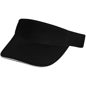 Козырек Active, черный с белым кантом арт.15429.30