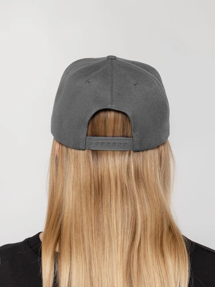 Бейсболка Snapback с прямым козырьком, серая арт.15948.10