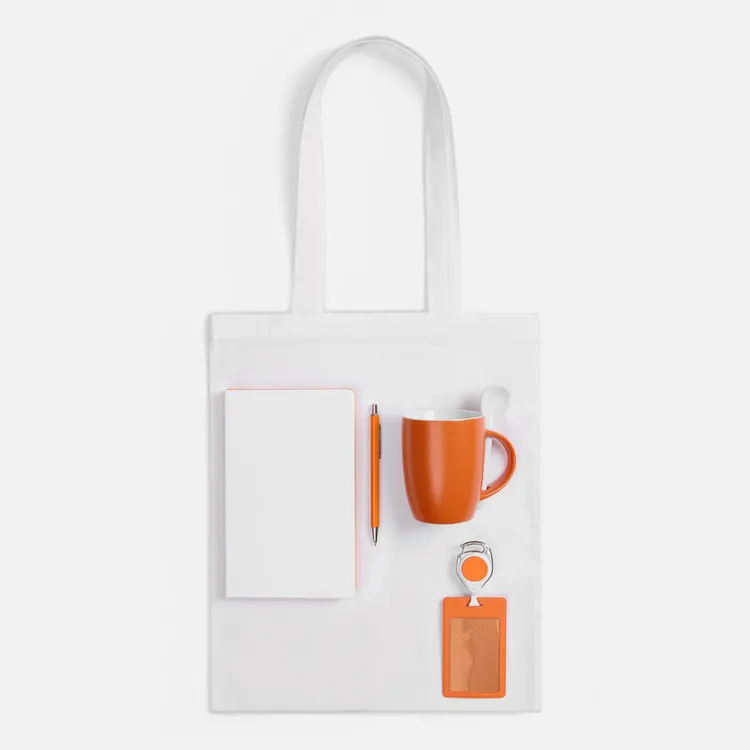 Набор Welcome Pack, оранжевый с белым арт.16229.62