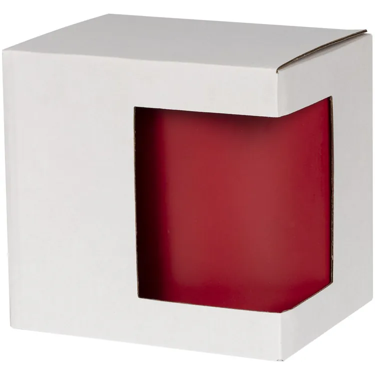 Коробка для кружки с окном Cupcase, белая арт.43337.60