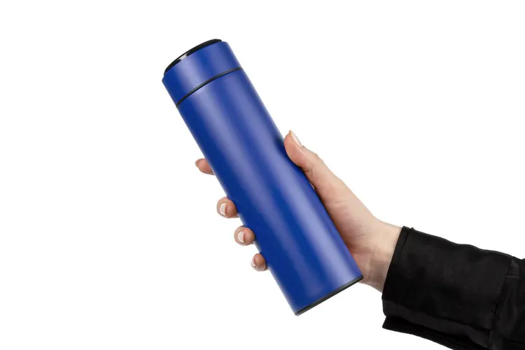 Смарт-бутылка с заменяемой батарейкой Long Therm, синяя арт.14314.40