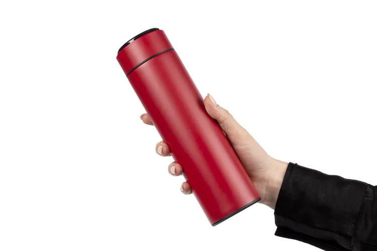 Смарт-бутылка с заменяемой батарейкой Long Therm, красная арт.14314.50