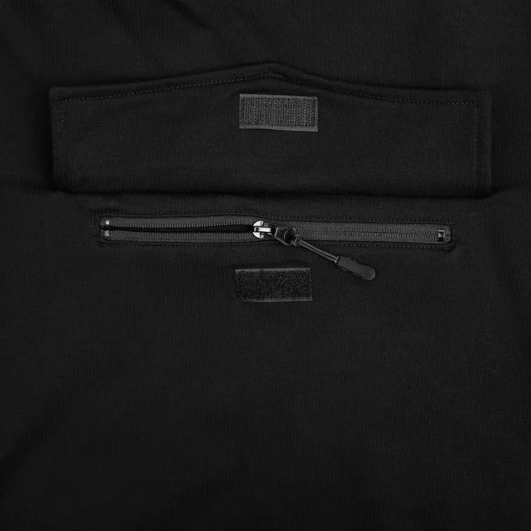 Худи унисекс с карманом на груди Chest Pocket, черное арт.15501.30