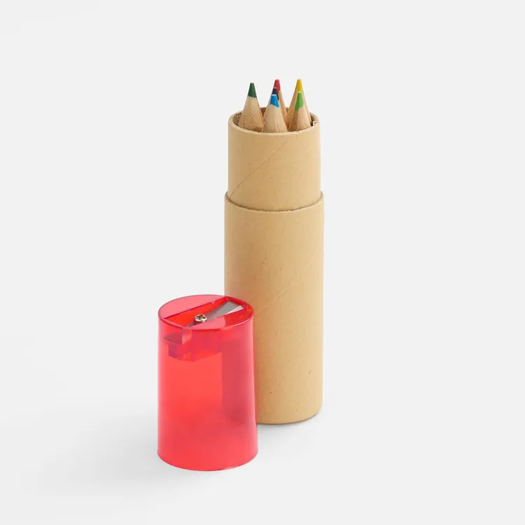 Набор карандашей Pencilvania Office с точилкой, красный арт.3354.50