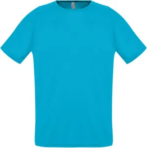 Футболка унисекс Sporty 140, бирюзовая арт.11939321