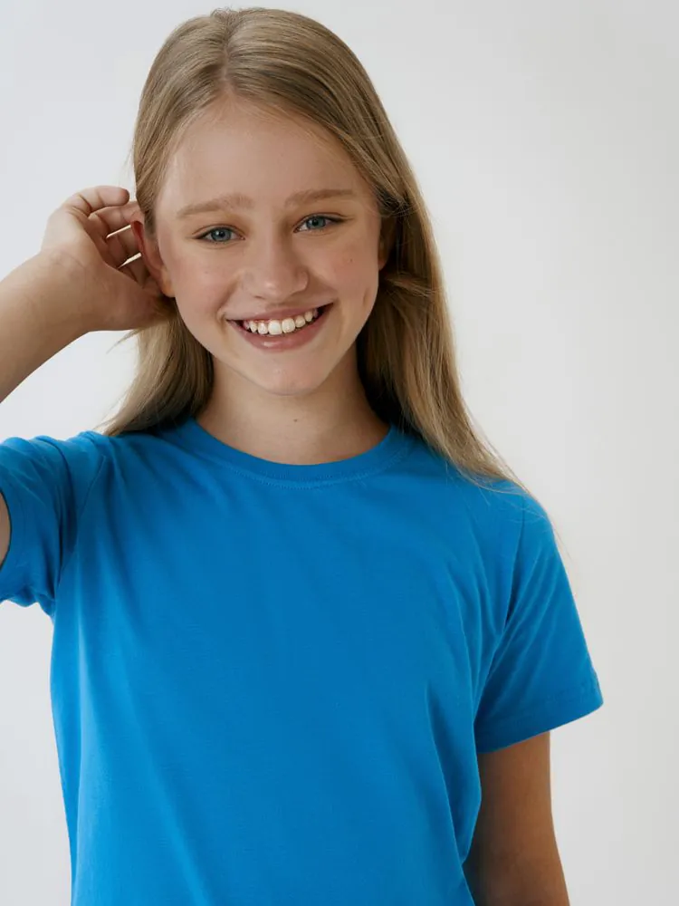 Футболка детская T-Bolka Kids, бирюзовая арт.2504.42