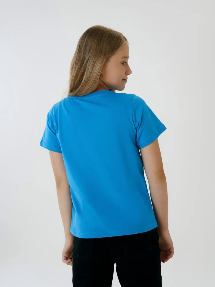 Футболка детская T-Bolka Kids, бирюзовая арт.2504.42