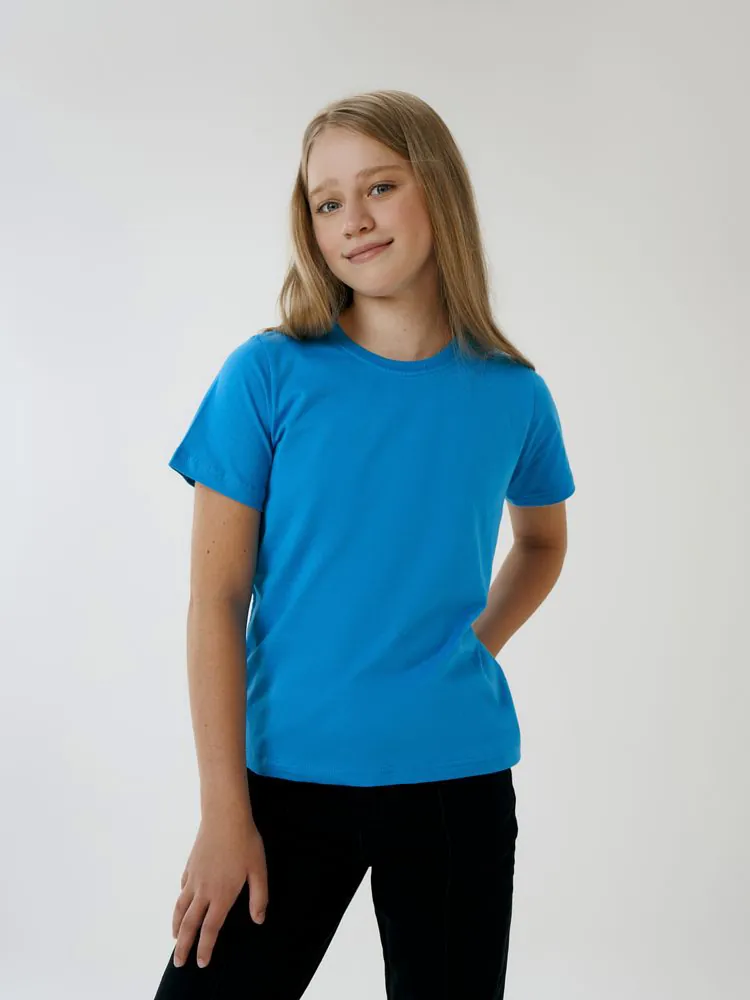 Футболка детская T-Bolka Kids, бирюзовая арт.2504.42