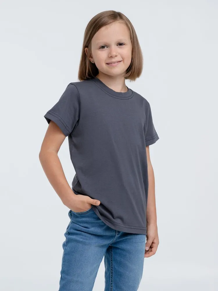 Футболка детская T-Bolka Kids, темно-серая (графит) арт.2504.10