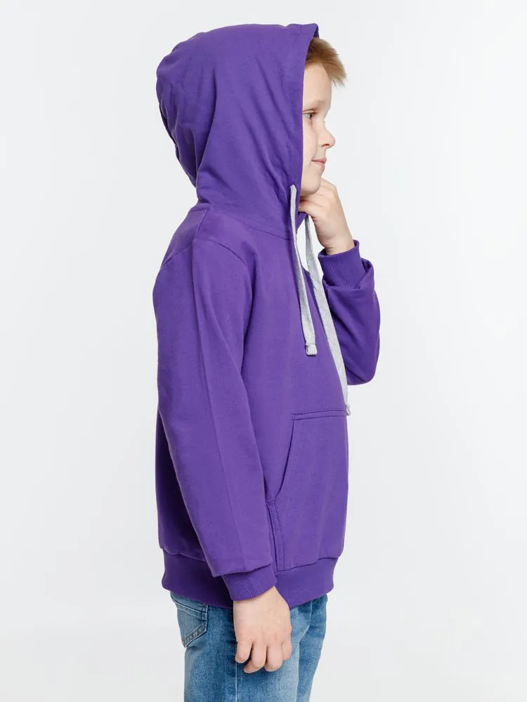 Толстовка с капюшоном детская Kirenga Kids, фиолетовая арт.11147.78