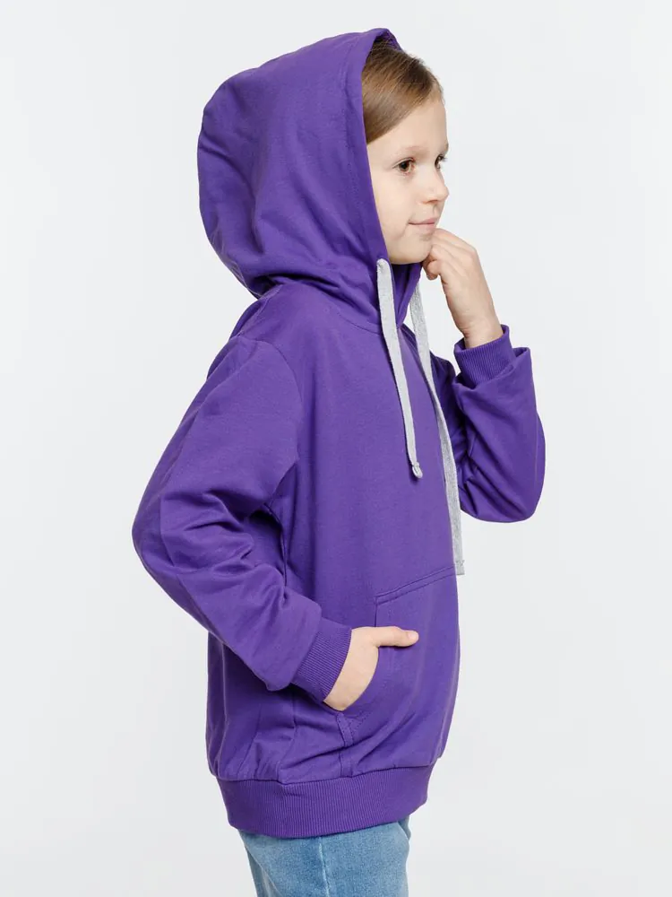 Толстовка с капюшоном детская Kirenga Kids, фиолетовая арт.11147.78