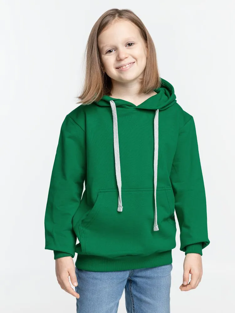 Толстовка с капюшоном детская Kirenga Kids, зеленая арт.11147.92