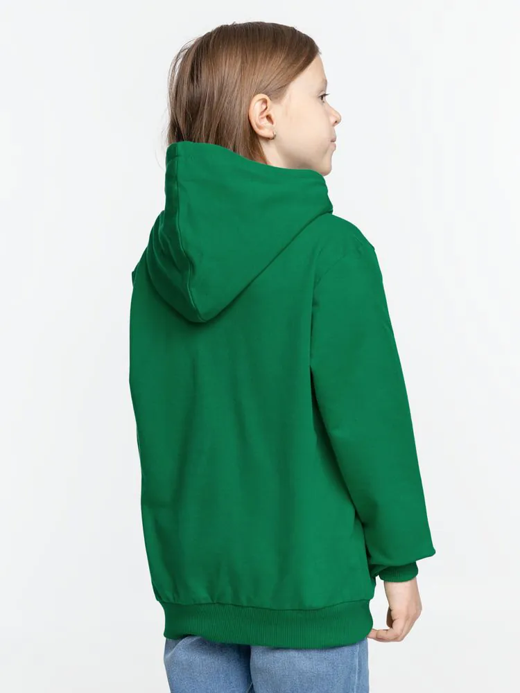 Толстовка с капюшоном детская Kirenga Kids, зеленая арт.11147.92