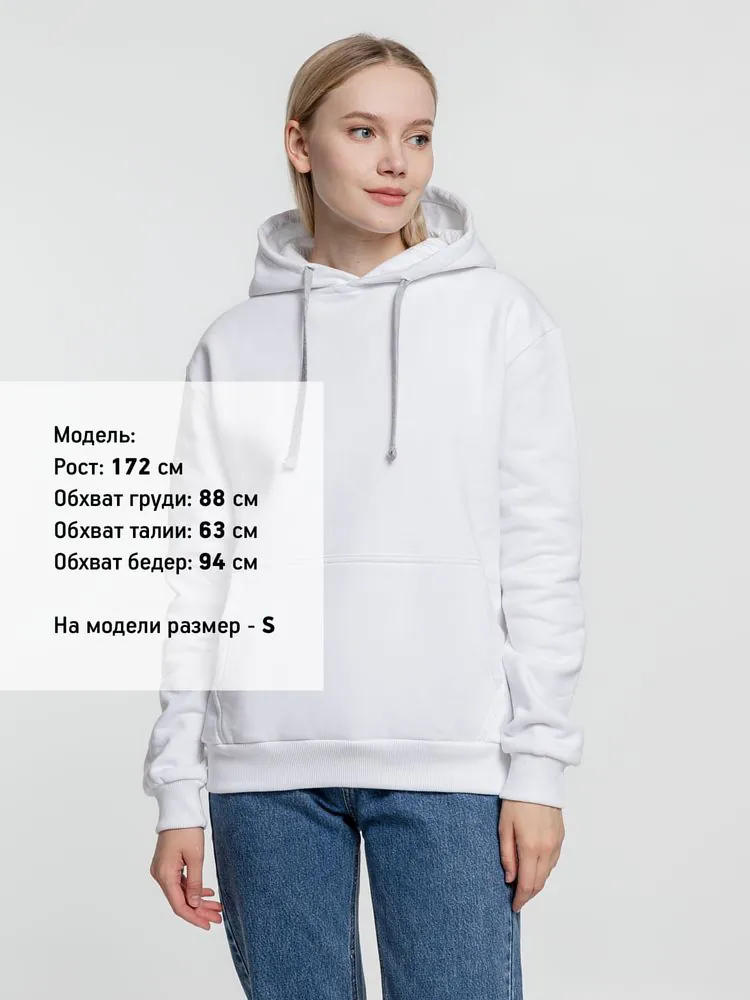 Толстовка с капюшоном Kirenga Heavy, белая (белоснежная) арт.6926.61