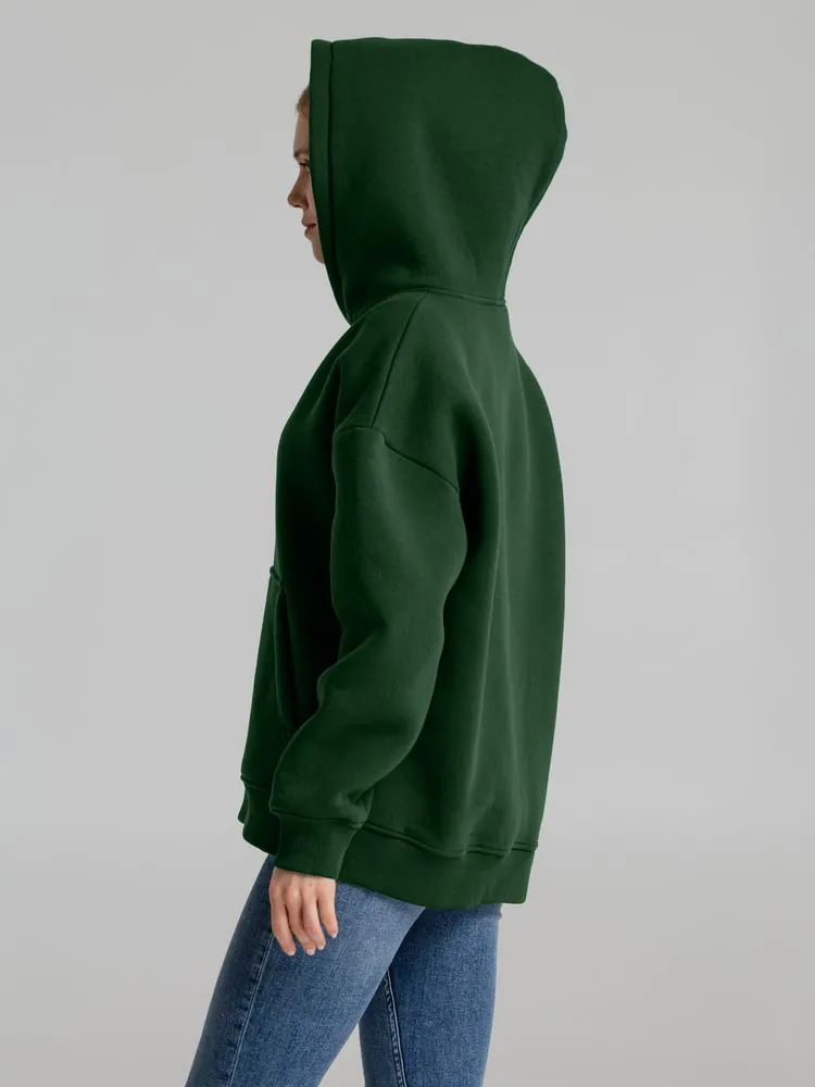 Худи Kulonga Oversize, темно-зеленое арт.14101.90