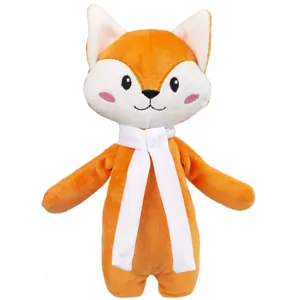 Мягкая игрушка Beastie Toys, лисенок с белым шарфом арт.22414.01