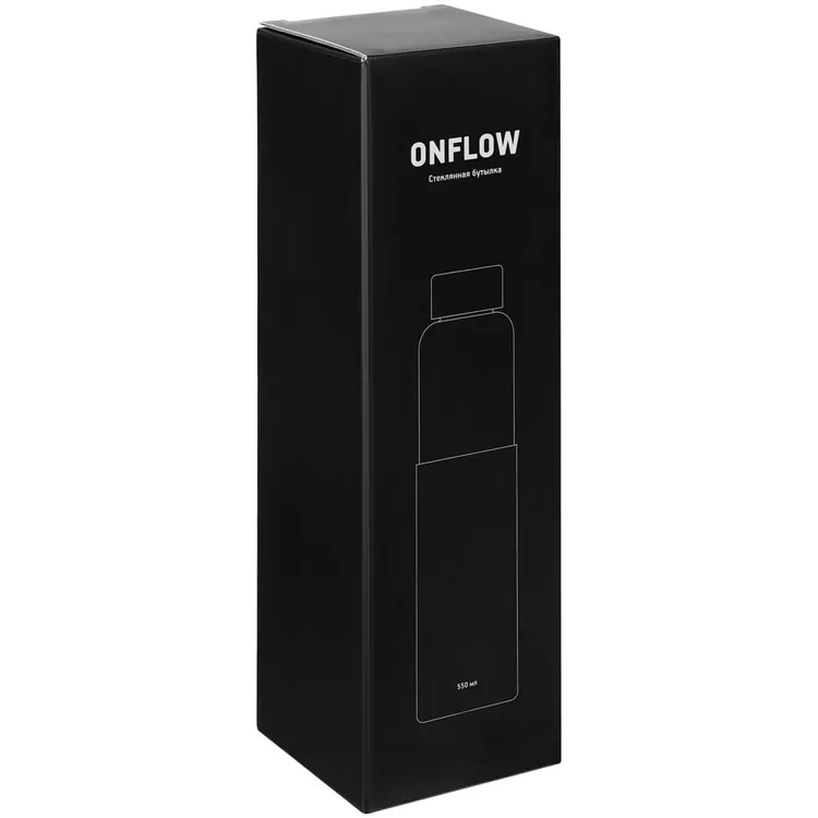 Бутылка для воды Onflow, черная арт.15399.30