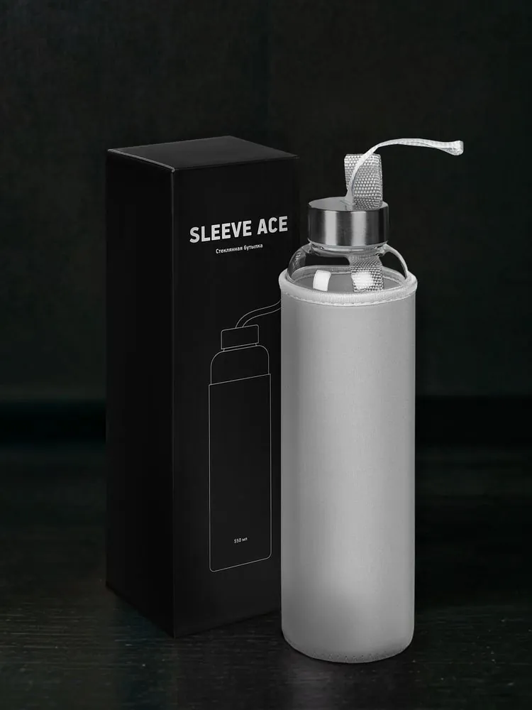 Бутылка для воды Sleeve Ace, серая арт.15337.10