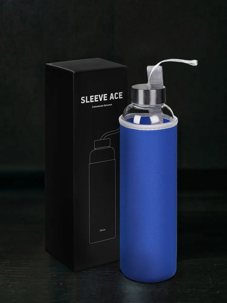 Бутылка для воды Sleeve Ace, синяя арт.15337.40
