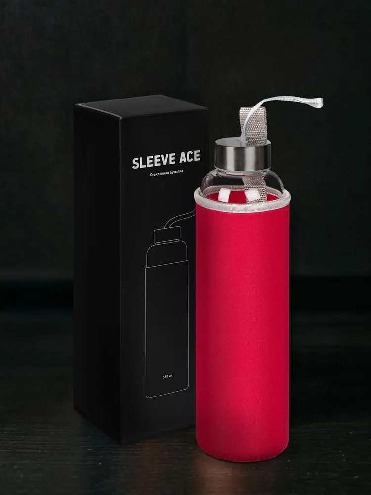 Бутылка для воды Sleeve Ace, красная арт.15337.50