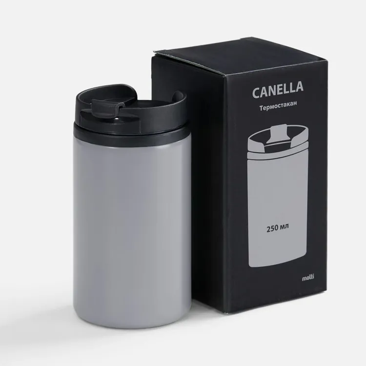 Термостакан Canella, серый матовый арт.12394.11