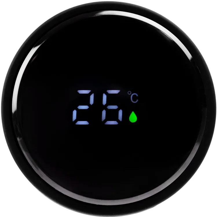 Смарт-бутылка с заменяемой батарейкой Long Therm Soft Touch, черная арт.15717.30