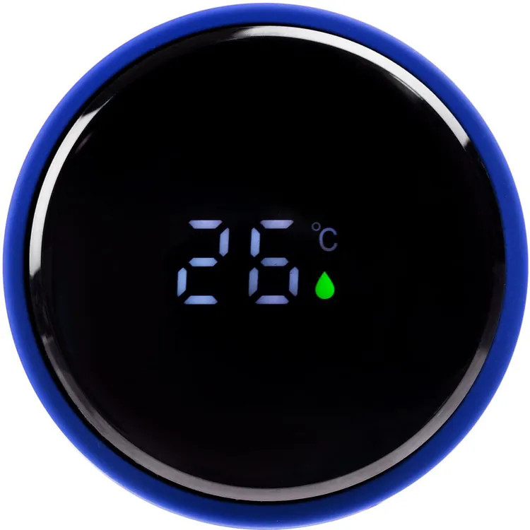Смарт-бутылка с заменяемой батарейкой Long Therm Soft Touch, синяя арт.15717.40