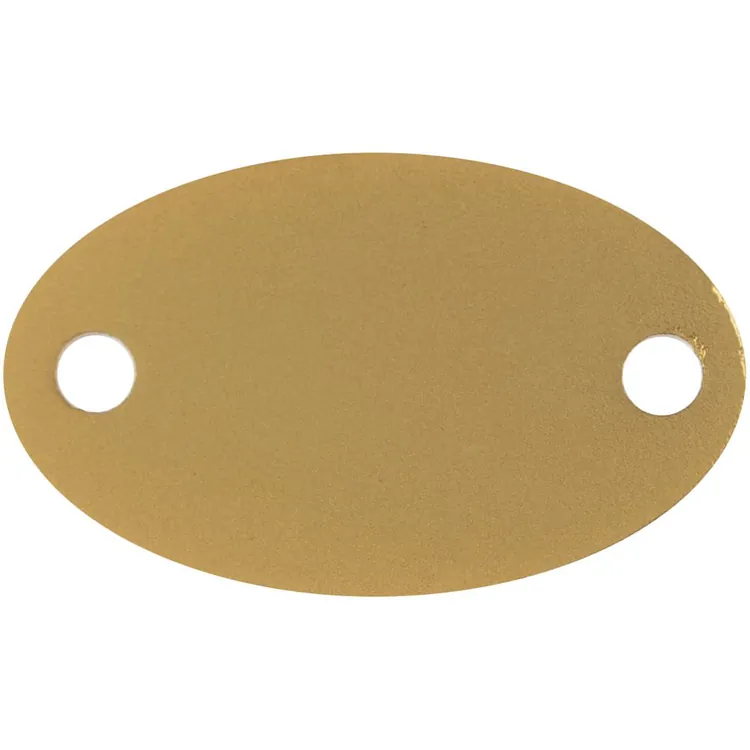 Шильдик металлический Alfa Oval, золотистый арт.13843.00