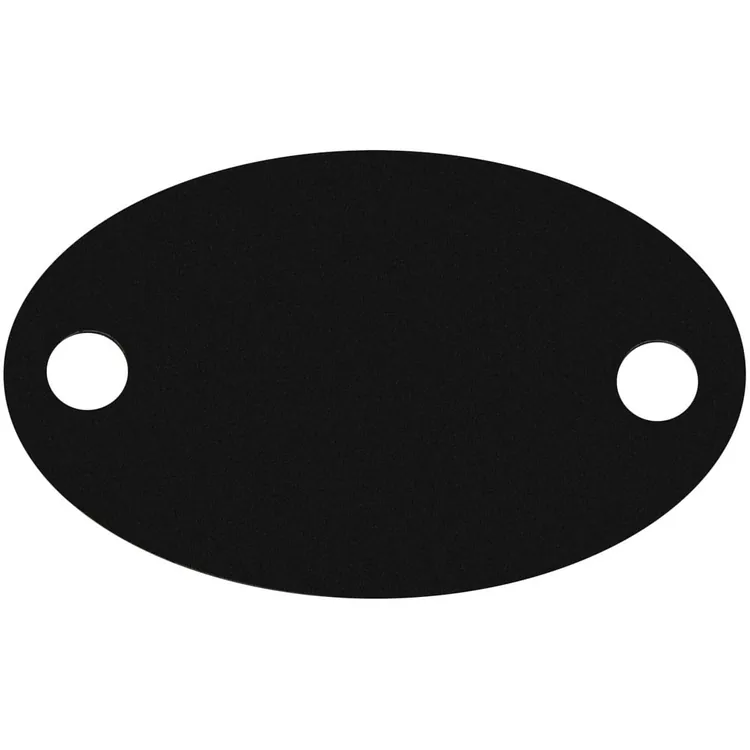 Шильдик металлический Alfa Oval, черный арт.13843.30