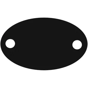 Шильдик металлический Alfa Oval, черный арт.13843.30