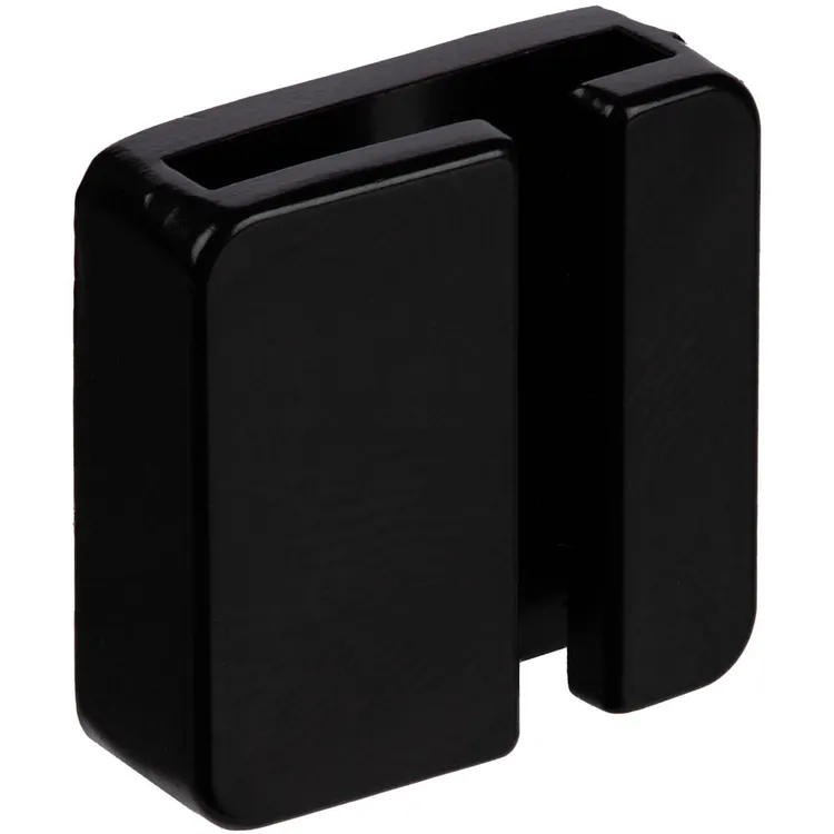 Квадратный шильдик на резинку Epoxi, черный арт.16251.30
