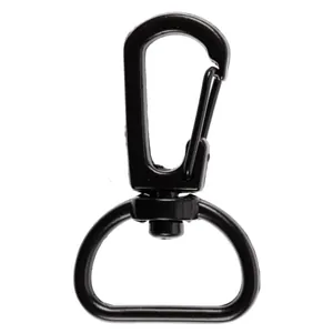 Застежка-карабин Snap Hook, M, черная арт.16507.30