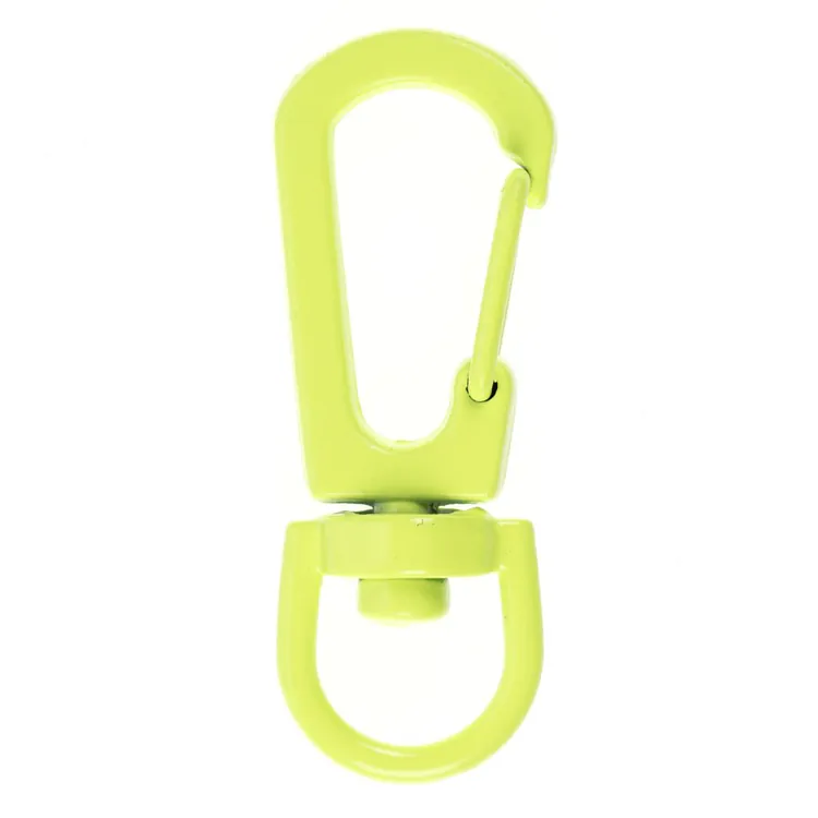 Застежка-карабин Snap Hook, S, желтый неон арт.16506.89