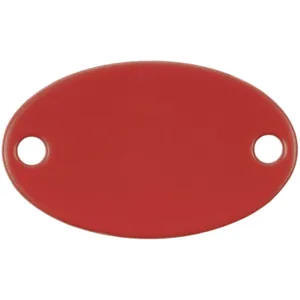 Шильдик металлический Alfa Oval, красный арт.13843.50