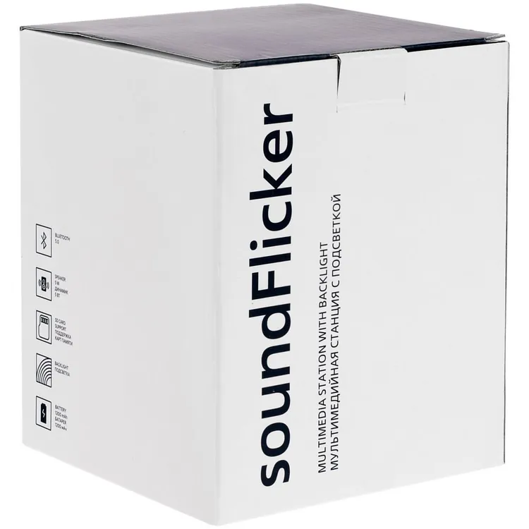 Беспроводная колонка с подсветкой soundFlicker, черная арт.15721
