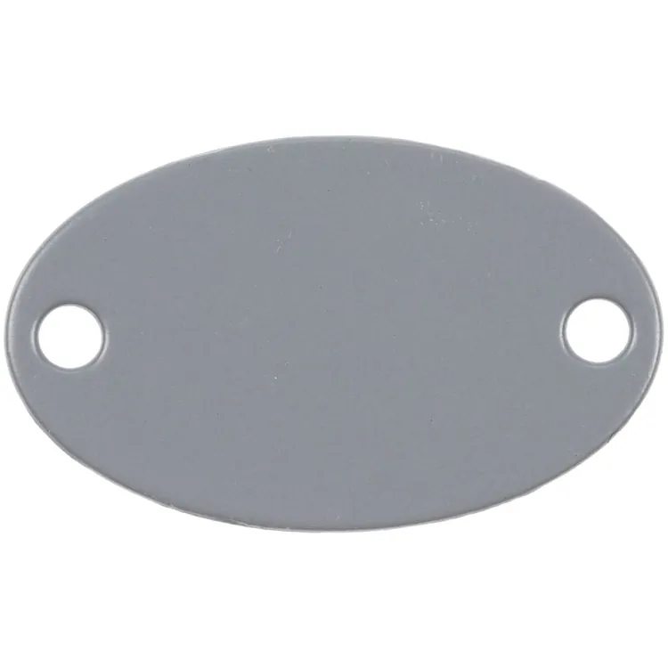 Шильдик металлический Alfa Oval, серый арт.13843.11