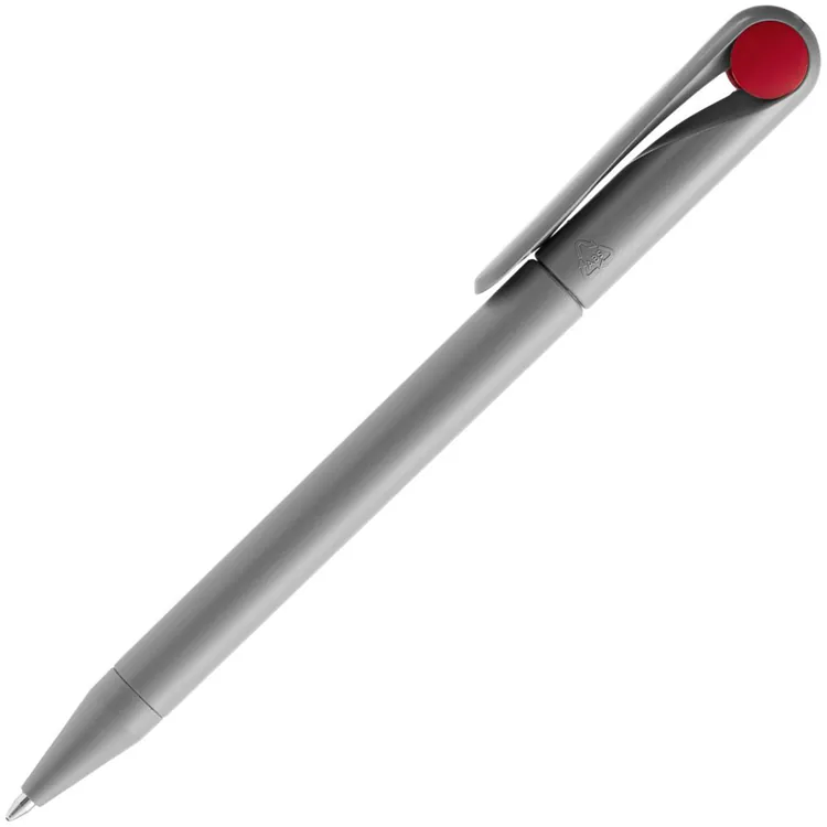 Ручка шариковая Prodir DS1 TMM Dot, серая с красным арт.3425.15
