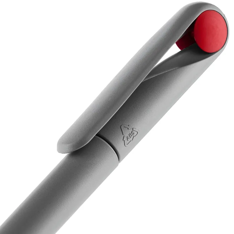 Ручка шариковая Prodir DS1 TMM Dot, серая с красным арт.3425.15