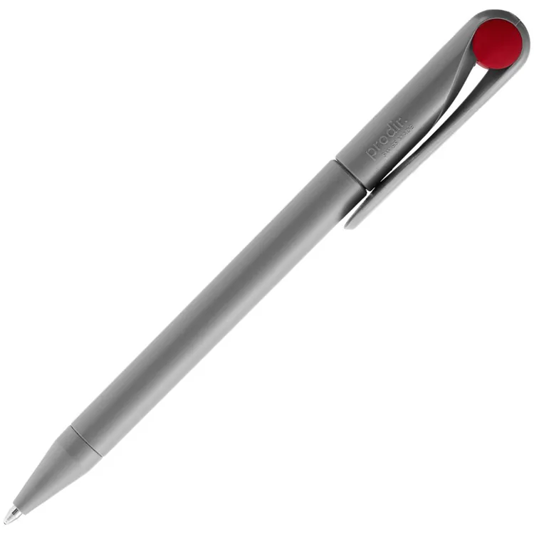 Ручка шариковая Prodir DS1 TMM Dot, серая с красным арт.3425.15