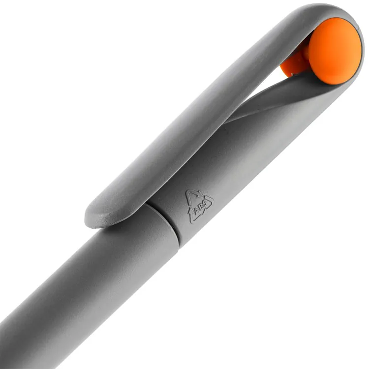 Ручка шариковая Prodir DS1 TMM Dot, серая с оранжевым арт.3425.12