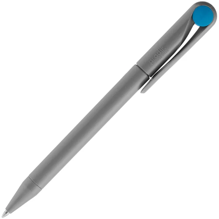 Ручка шариковая Prodir DS1 TMM Dot, серая с голубым арт.3425.41