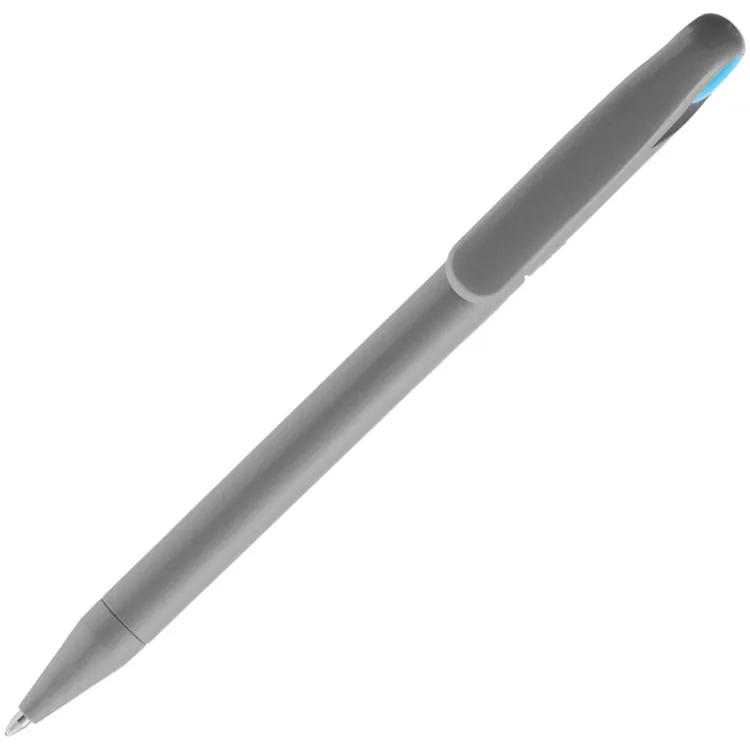 Ручка шариковая Prodir DS1 TMM Dot, серая с голубым арт.3425.41