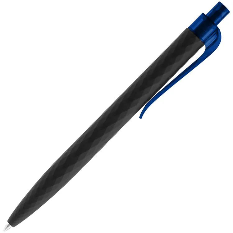 Ручка шариковая Prodir QS01 PRT-T Soft Touch, черная с синим арт.7091.34