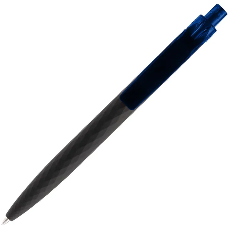 Ручка шариковая Prodir QS01 PRT-T Soft Touch, черная с синим арт.7091.34