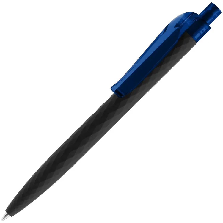Ручка шариковая Prodir QS01 PRT-T Soft Touch, черная с синим арт.7091.34