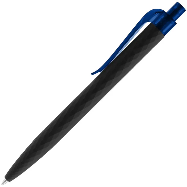 Ручка шариковая Prodir QS01 PRT-T Soft Touch, черная с синим арт.7091.34