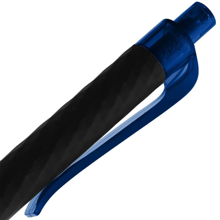 Ручка шариковая Prodir QS01 PRT-T Soft Touch, черная с синим арт.7091.34